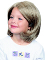 Jon Renau Children's Wig Amy is a short bob style with monofilament top construction for styling versatility.